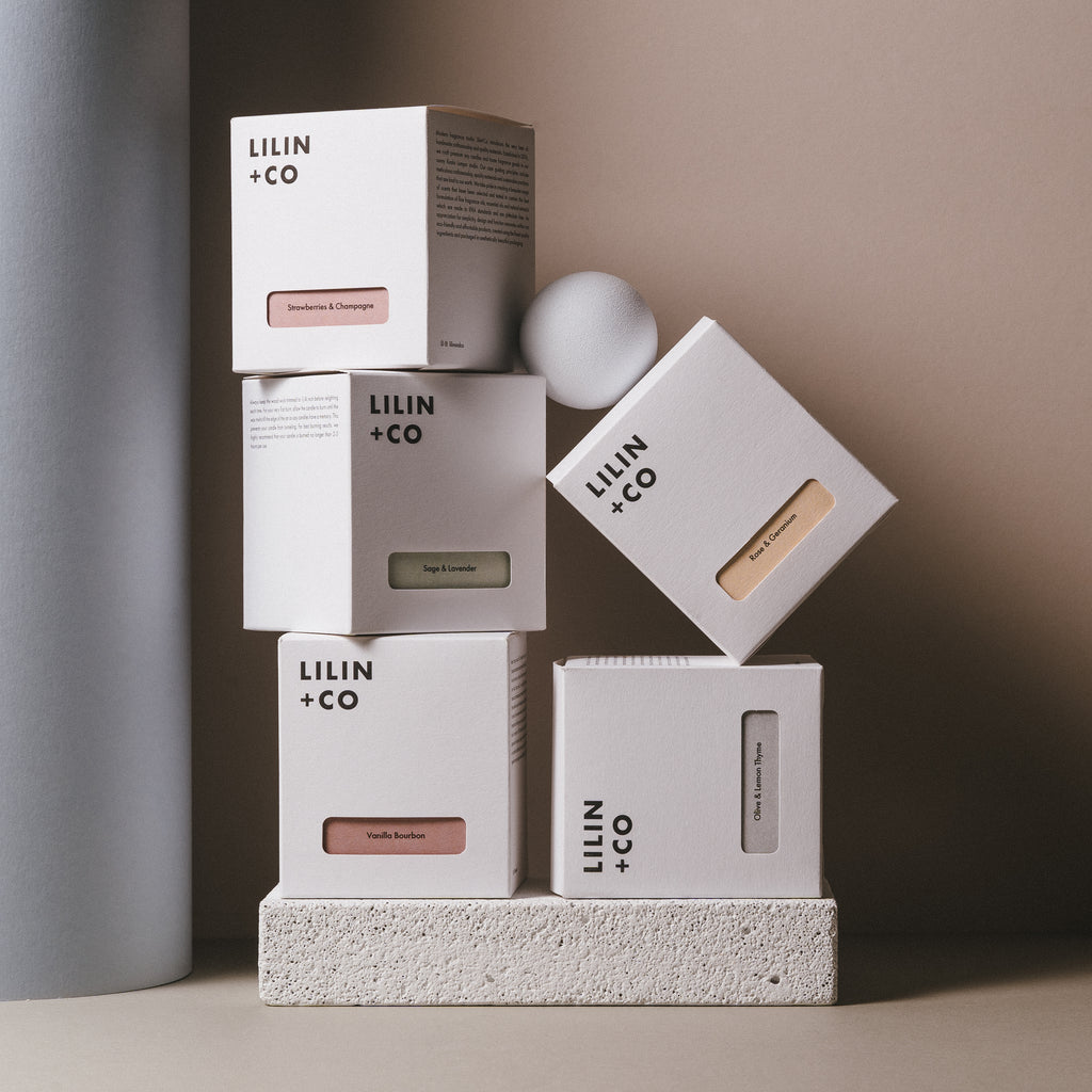 lilin+co group photo of 170g candles