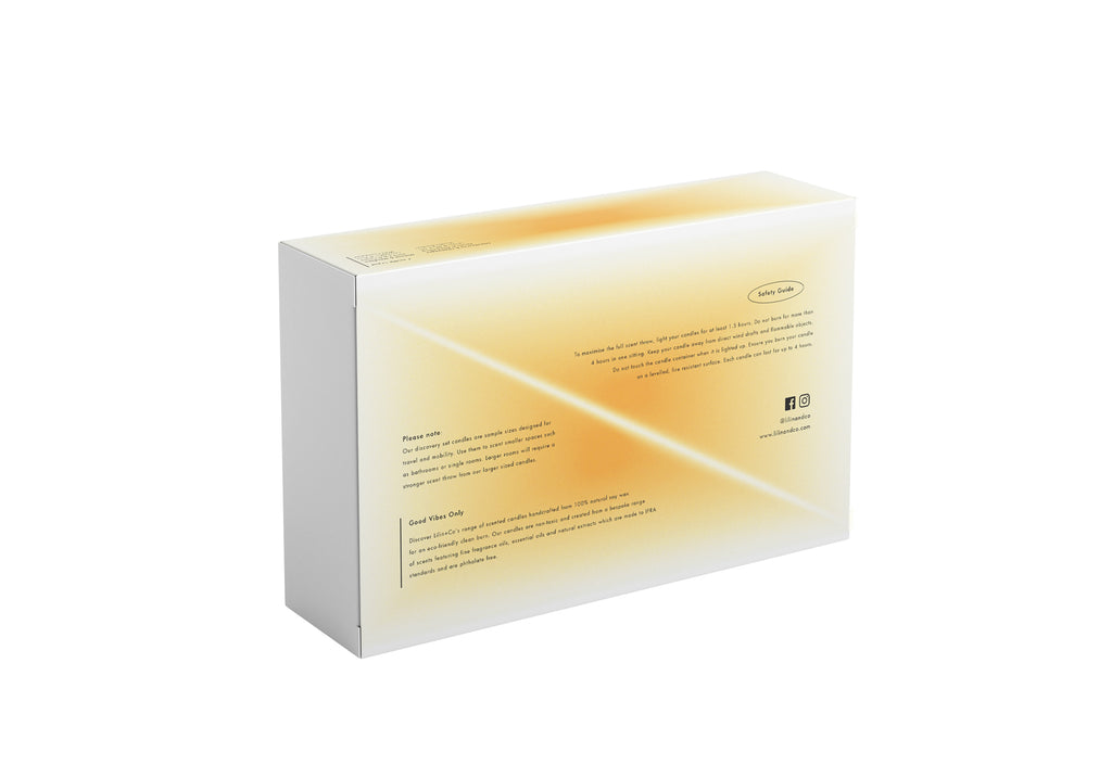 Lilin+Co Discovery Candle Set - Back Packaging