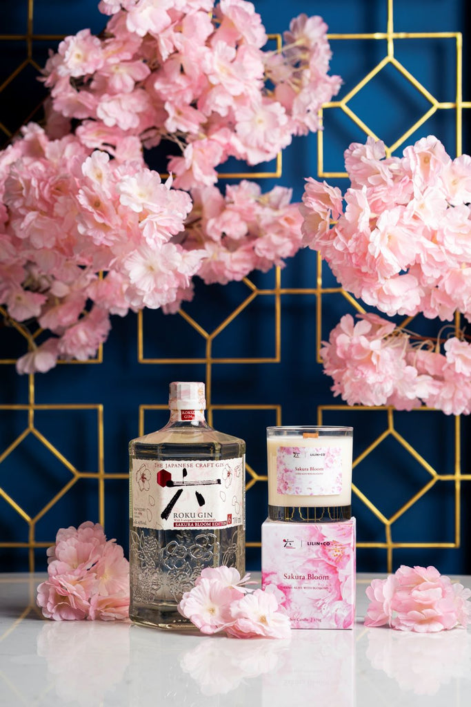 Lilin+Co x Roku Gin Sakura Bloom Candle