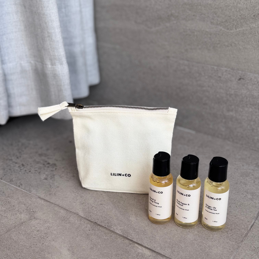 lilin+co x hand & body travel set