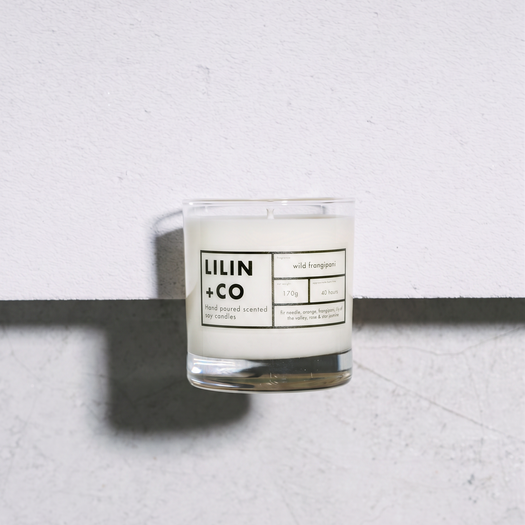 wild frangipani soy wax candle