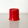 ceramic candle in cherry red in the scent neroli & ylang ylang