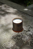 Ceramic Candle Espresso in brown
