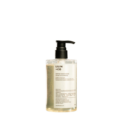 ginger lily & white tea hand & body wash lilin+co floral hand and body wash