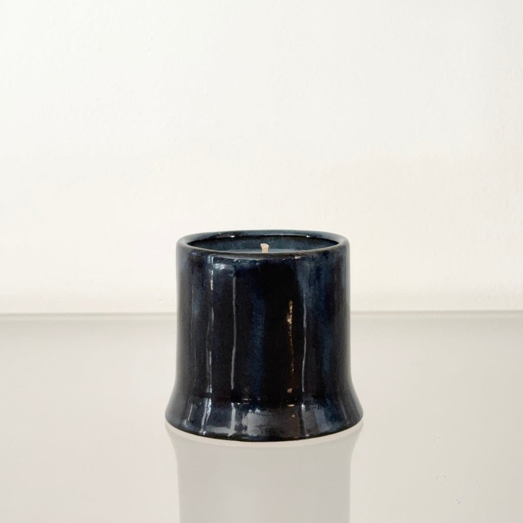 midnight ceramic candle in soy wax