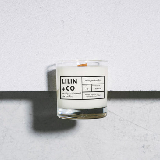oolong tea & amber 170g lilin+co earthy