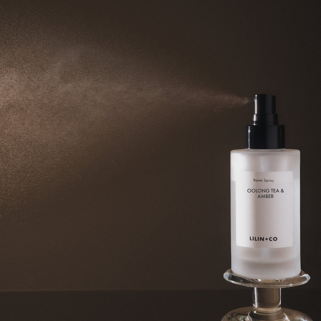 oolong tea & amber earthy room spray lilin+co