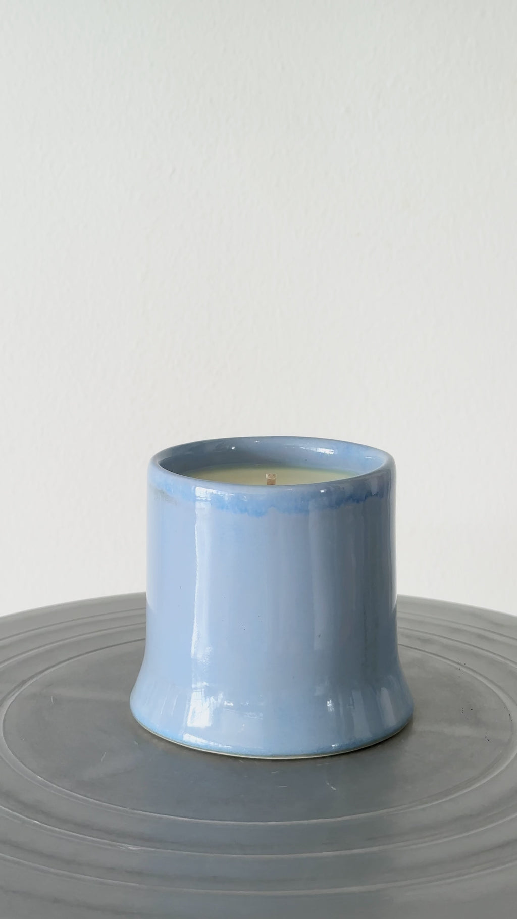 ceramic candle blueberry