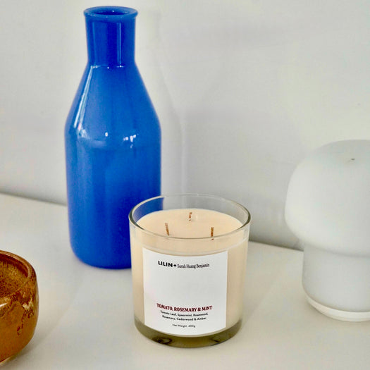 tomato rosemary mint 2-wick 450g soy candle