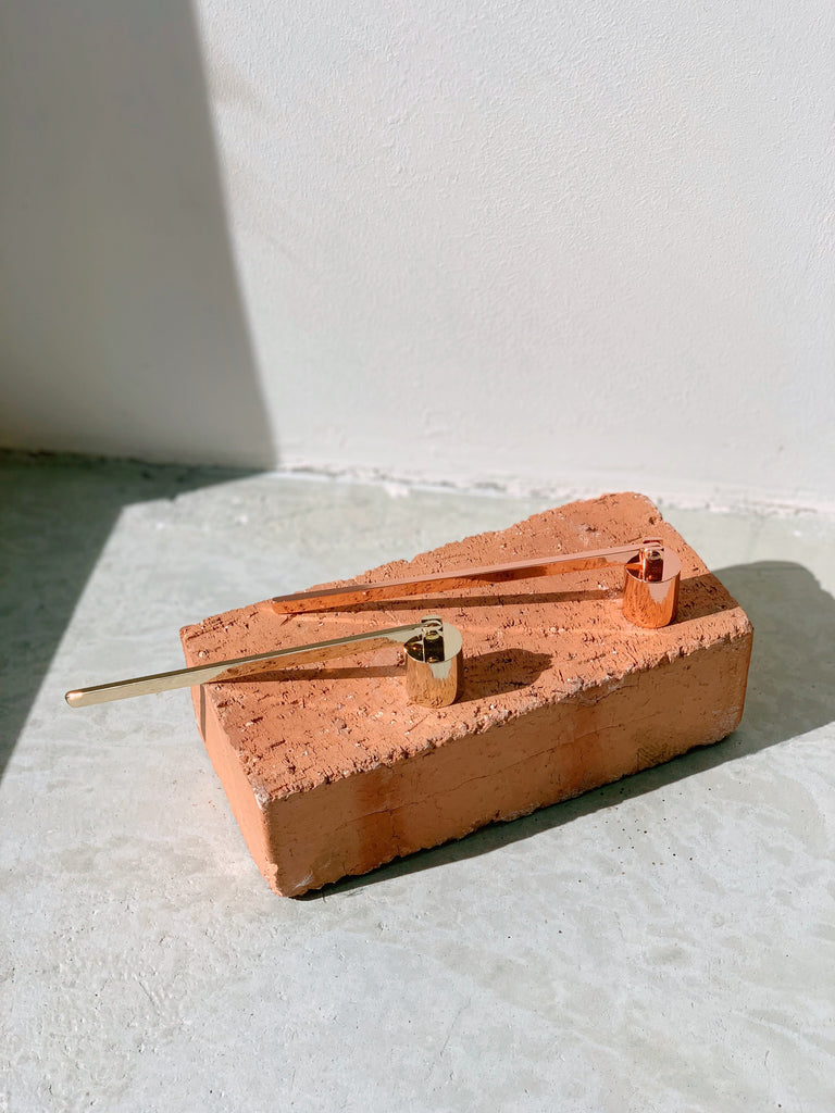 candle snuffer gold rose gold