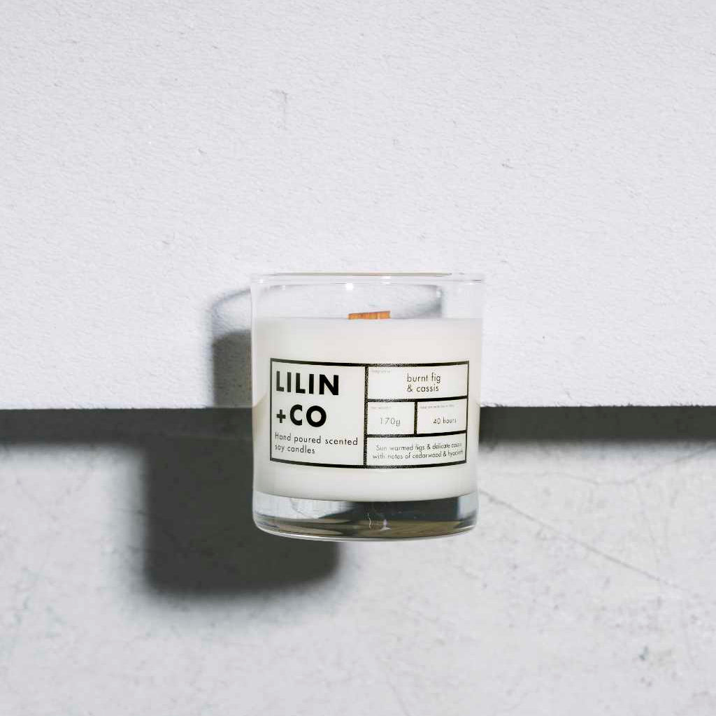 Burnt fig and cassis soy candle