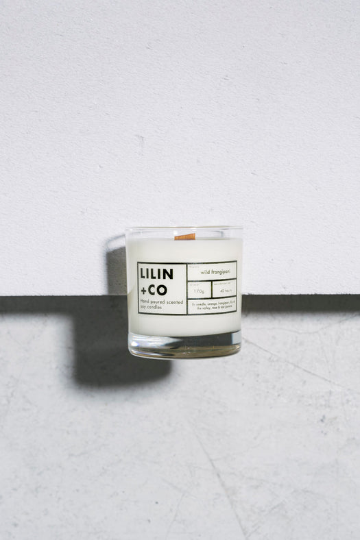 wild frangipani soy candle