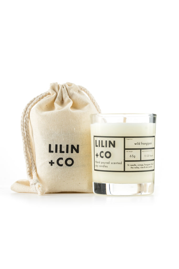 wild frangipani 65g soy candle